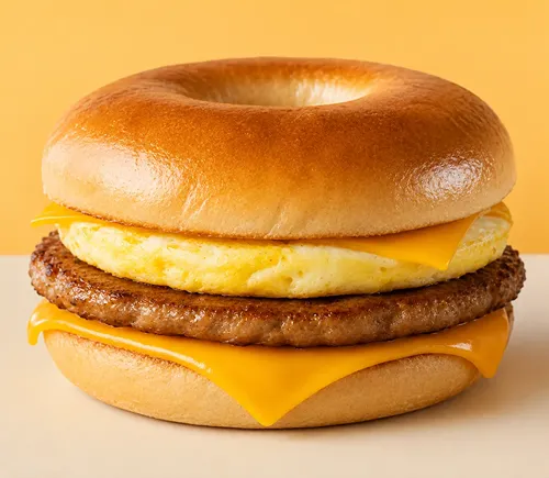 Sausage, Egg & Cheese Bagel